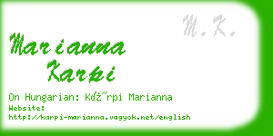 marianna karpi business card